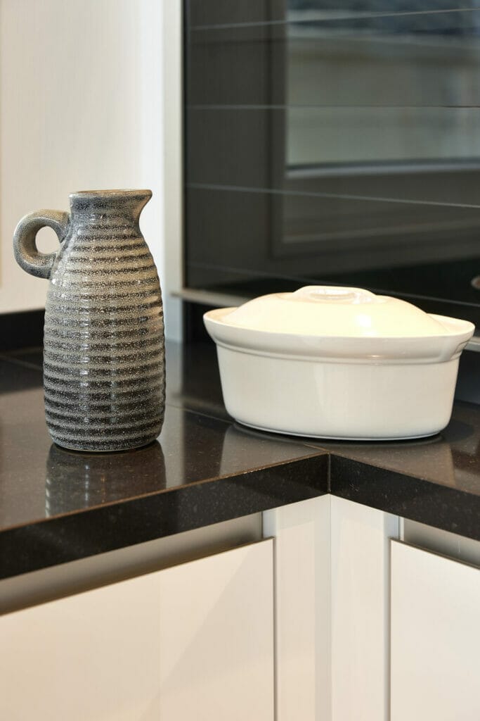 Vollausgestattete Küche im Mobilheim