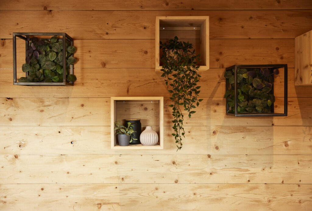 Chalet in Altholz-Optik punktet mit alpinem Flair