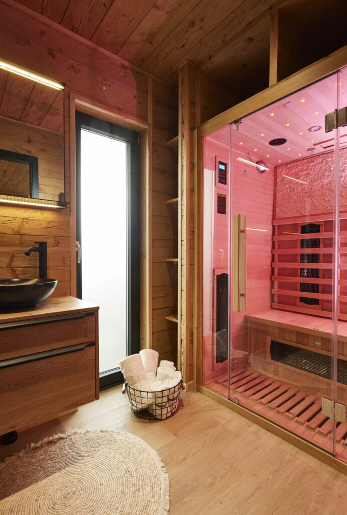 Infrarotsauna für Wellness im Chalet