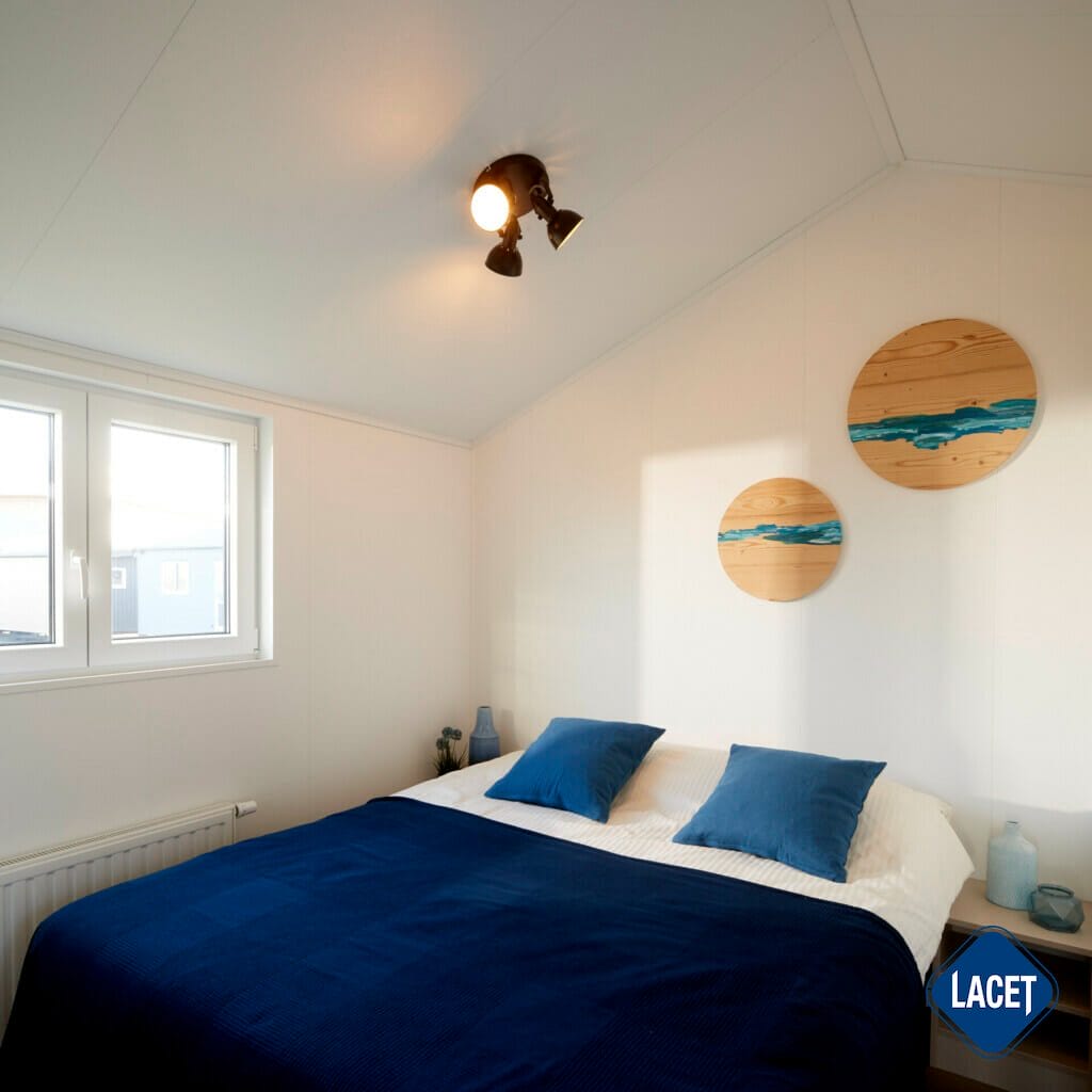 Schlafzimmer im Nobel mit Doppelbett