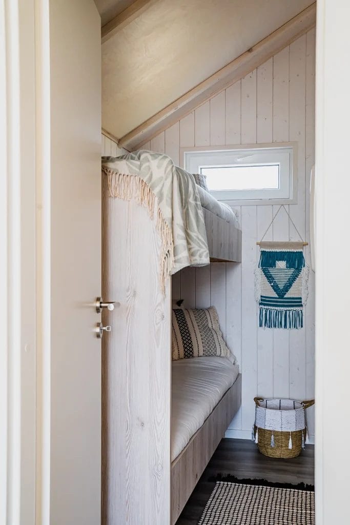 Etagenbett für Kinder oder Gäste im Mobilheim