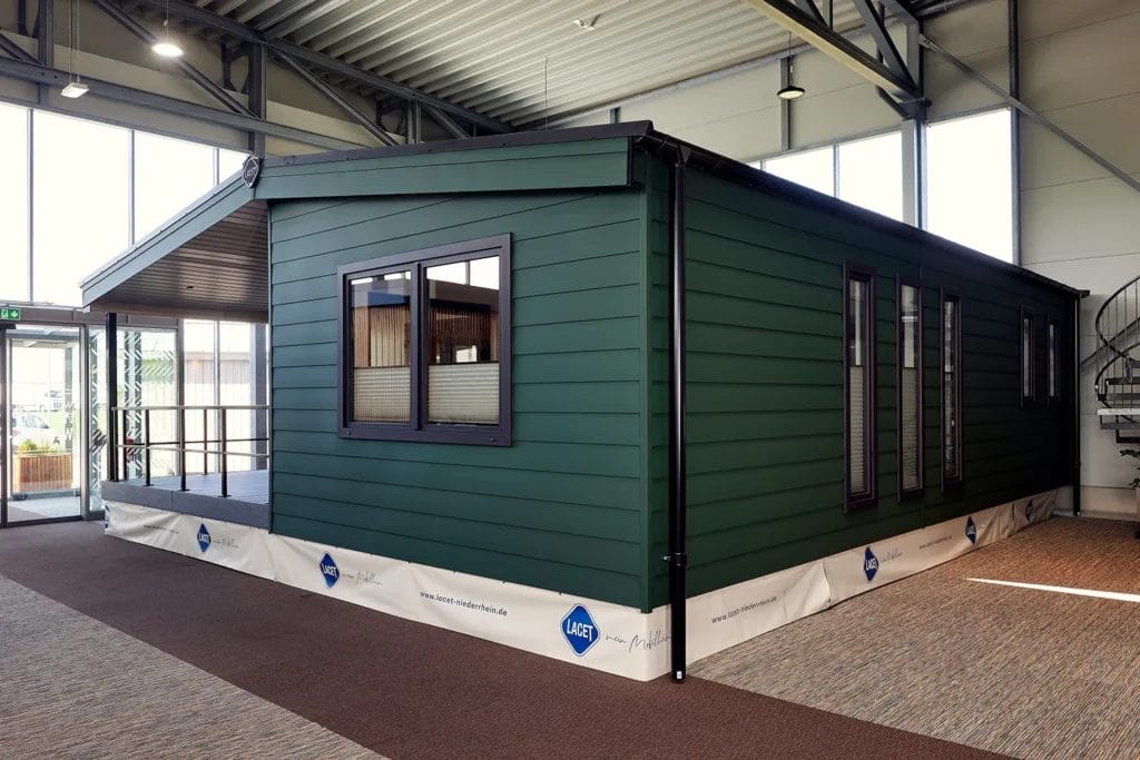 Mobilheim LACET Elano in der Ausstellung