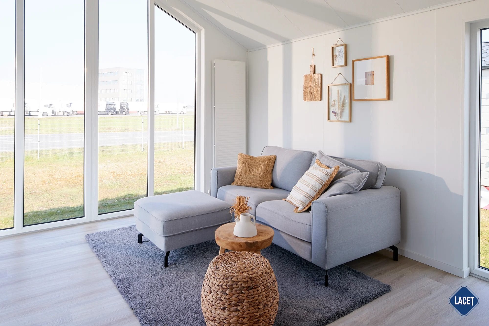 Innenansicht eines mobilen Bungalows 